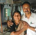 Chintakindi Mallesham with his mother Laxmi