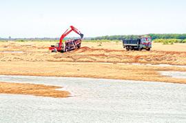 Tracking sand mining