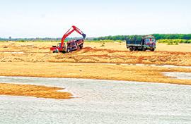 Sand mining is still a menace