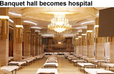 Banquet hall becomes hospital