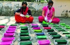 Helpline, masks, ration kits from Pardada Pardadi