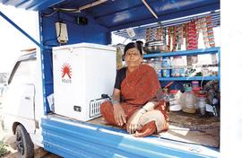 Fridge from the sun, cooling in the middle of nowhere