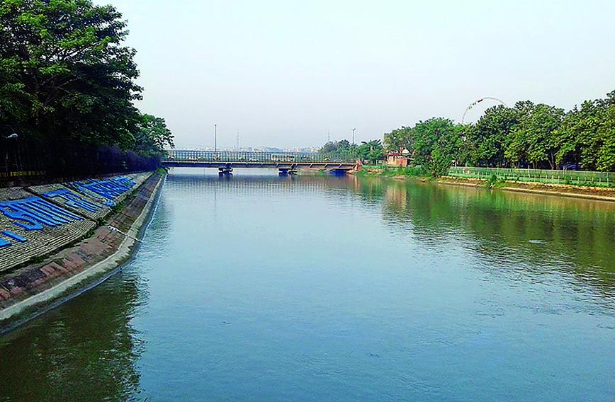 Yamuna is a little bit cleaner