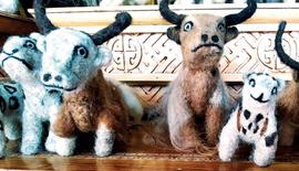 Snowy animal dolls